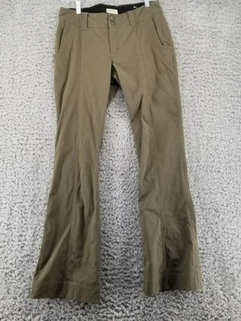 Royal Robbins Olive Green Boot Cut Stretch Hiking Pants Women's 4